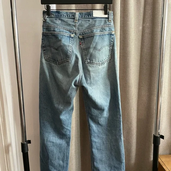 Redone Levi’s ultra high rise destroyed loose jeans